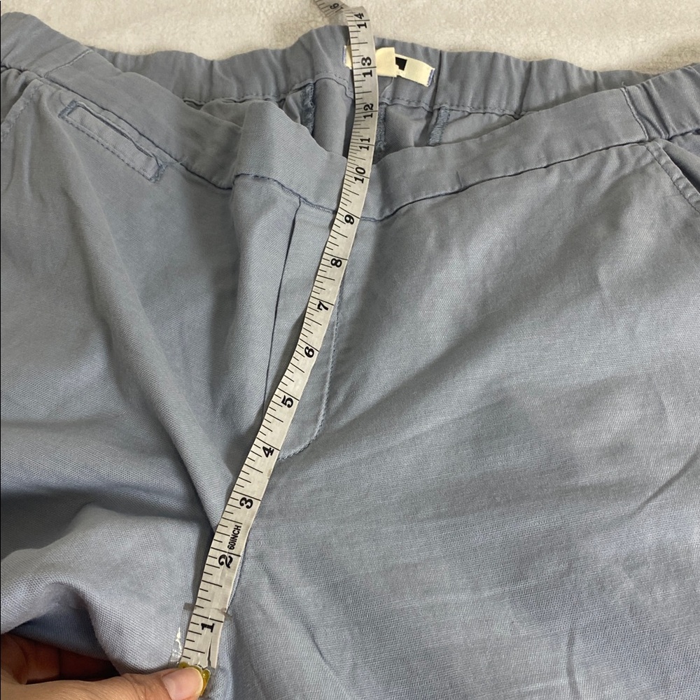 Esprit Casual Linen and Cotton Blend Chino Pants - Slate Blue Size 14 - Picture 7 of 14